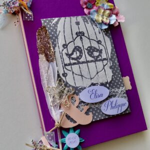 Livre d'or mariage thème bohème chic