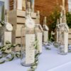 plan de table bouteilles lumineuses