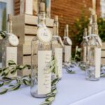 plan de table bouteilles lumineuses