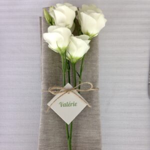 marque-place losange avec ficelle