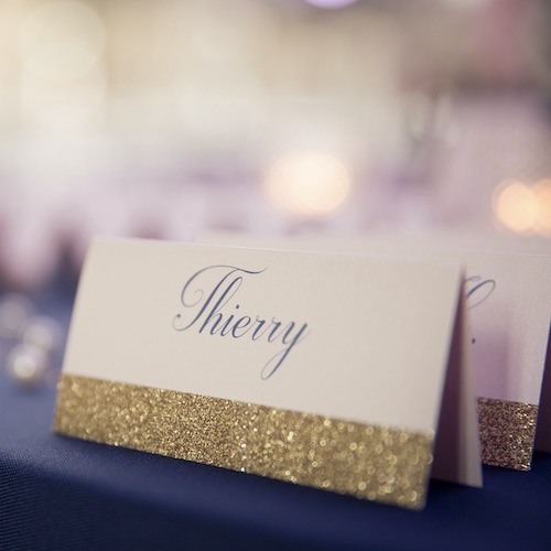 marque place mariage élégant