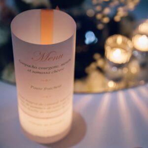 menu lumineux
