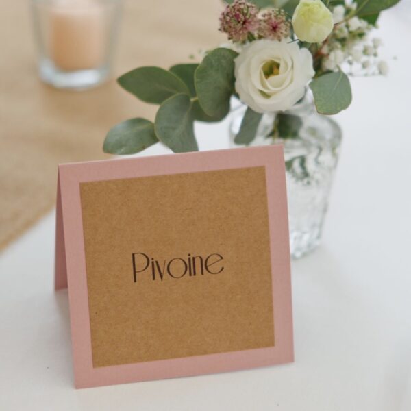 nom de table mariage thème fleur