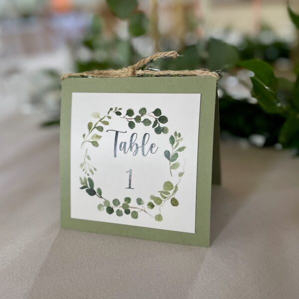 nom de table mariage thème champêtre chic