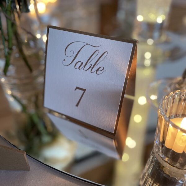 numéro de table sobre