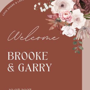 panneau de bienvenue mariage bohème