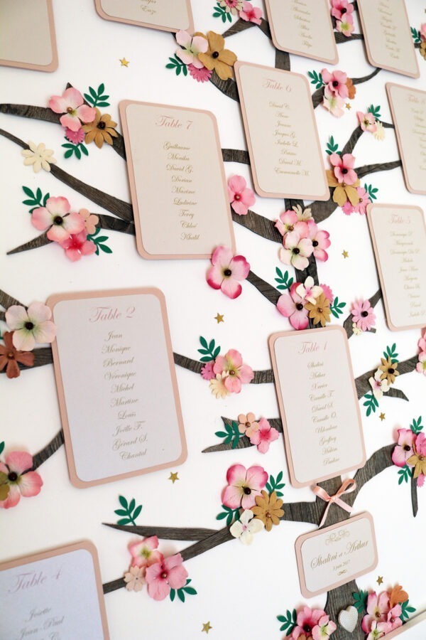 somptueux plan de table mariage