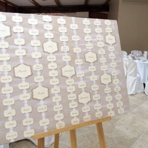 Plan de table dentelle