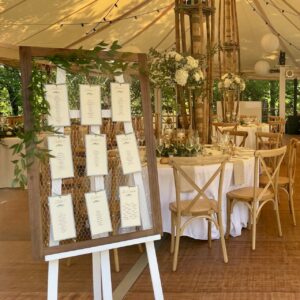 Plan de table grillage lumineux