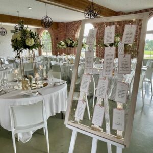 Plan de table guirlandes lumière