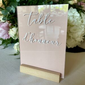 support nom de table mariage class