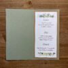carte de menu mariage champêtre chic
