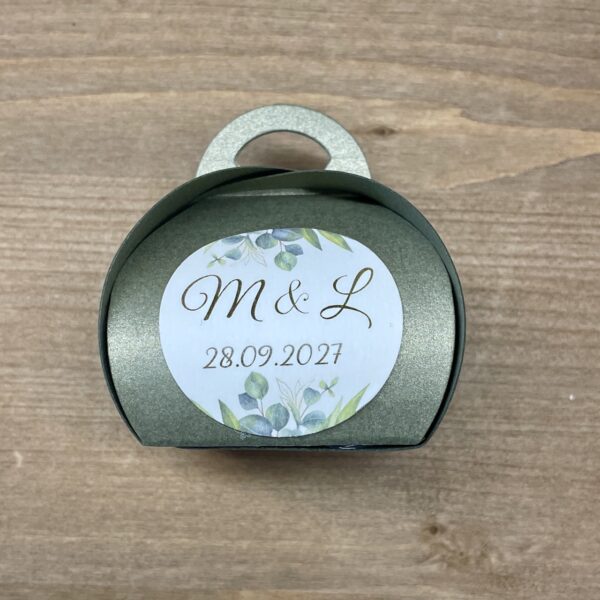 cadeau invité vert doré