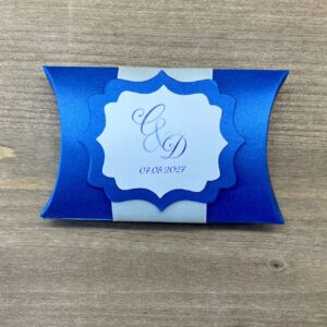 boite dragées mariage couleur bleu royal