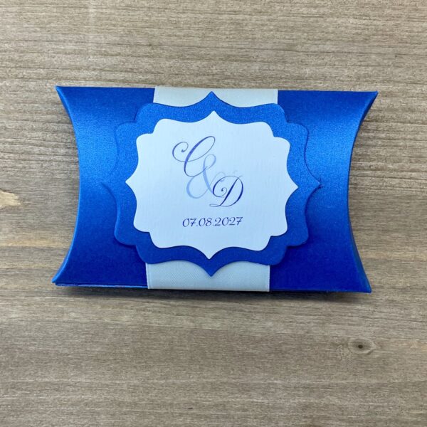 boite dragées mariage couleur bleu royal