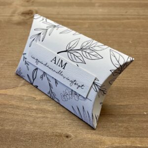 boite dragées mariage graphique végétale