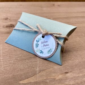 cadeau invités vert sauge