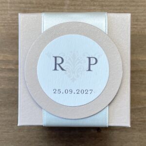 boîte dragées carrée rose pastel