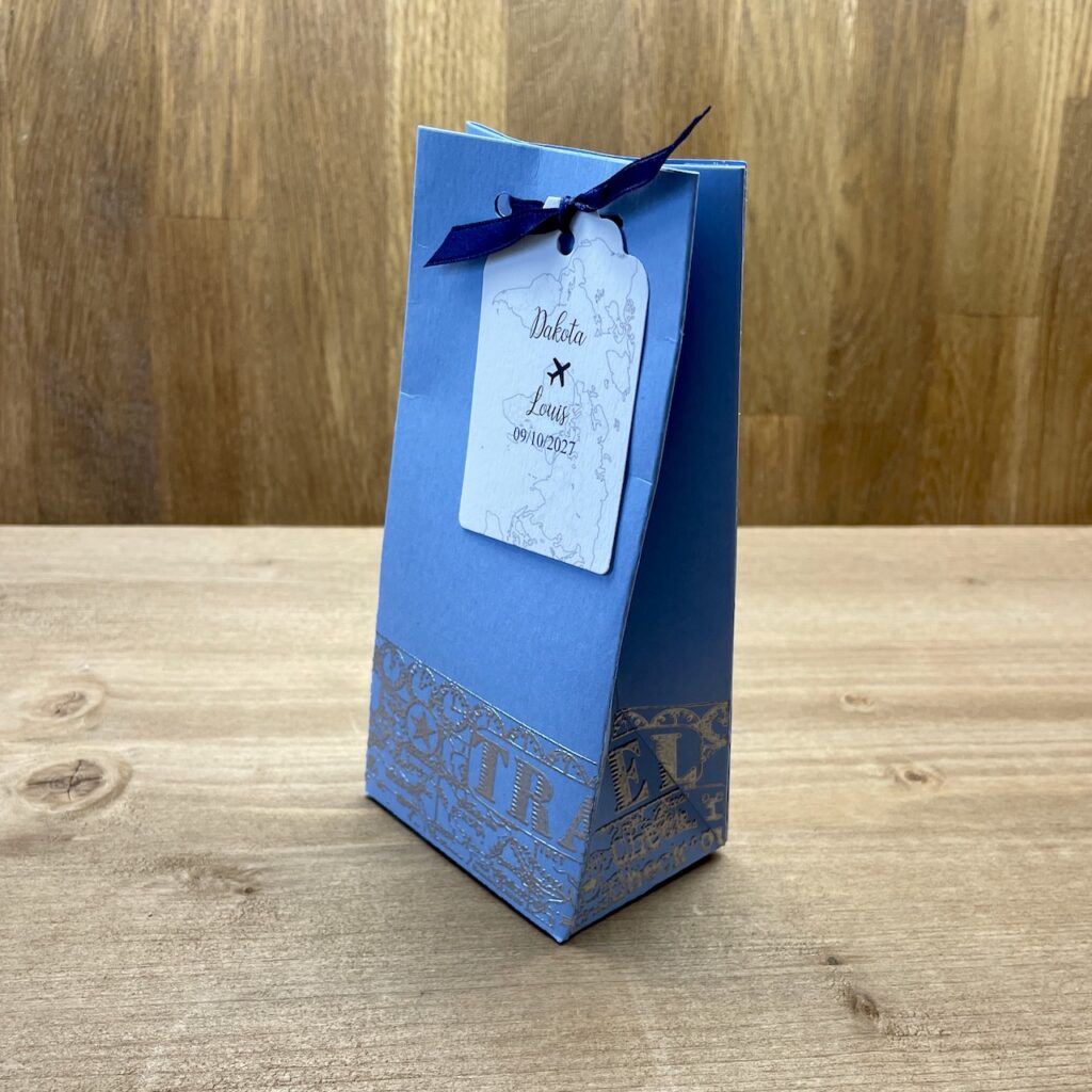sachet cadeau invit&eacute; mariage th&egrave;me voyage