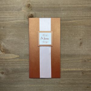 carte de menu mariage somptueux