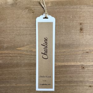 marque-place mariage format marque-page