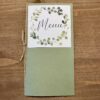 carte menu mariage nature champêtre