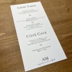 carte menu mariage minimaliste