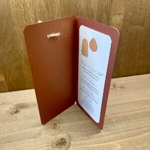 carte menu mariage thème bohème