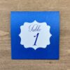 numéro table mariage bleu