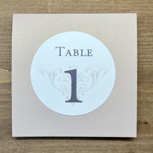 numéro de table mariage classe