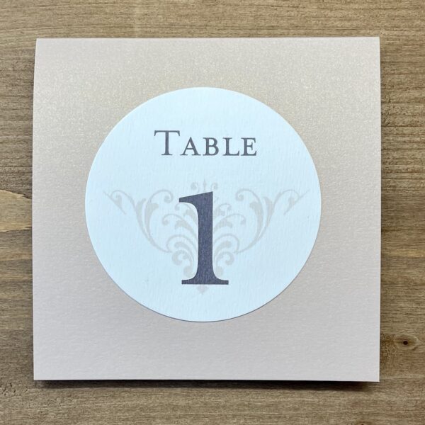 numéro de table mariage classe