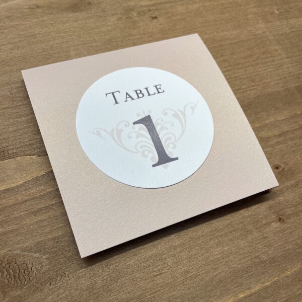 numéro table mariage haut de gamme