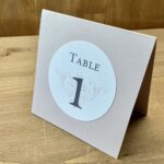 numéro table mariage rose poudré