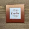 carte prénom mariage terracotta