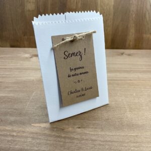 sachet de graines à semer mariage