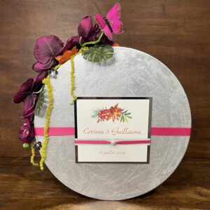 urne mariage thème exotique chic