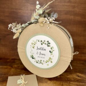 urne mariage nature eucalyptus